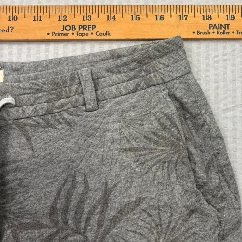 Johnnie-O Hangin' Out Shorts Mens Medium Gray Palm Print Drawstring Casual 0200 - Picture 4 of 5